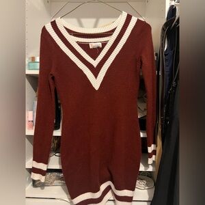 Preppy sweater dress
